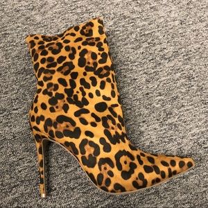 Leopard Print Booties